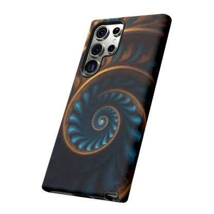 3D Fractal Phone Case for iPhone 8–16 Pro Max, Pixel 5–8 Pro, Galaxy S10–S24 Ultra - Designed by Thalia