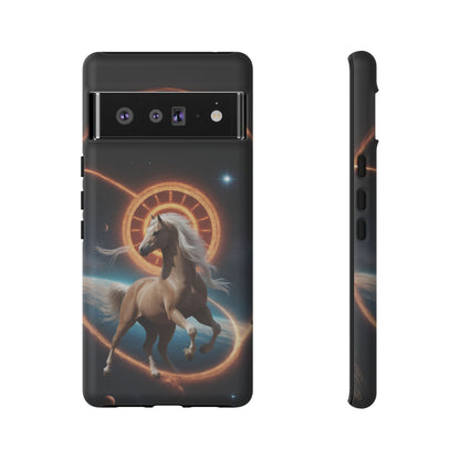 Chinese Zodiac Horse Custom Phone Case for iPhone 8–16 Pro Max, Pixel 5–8 Pro, Galaxy S10–S24 Ultra - Designed by Thalia