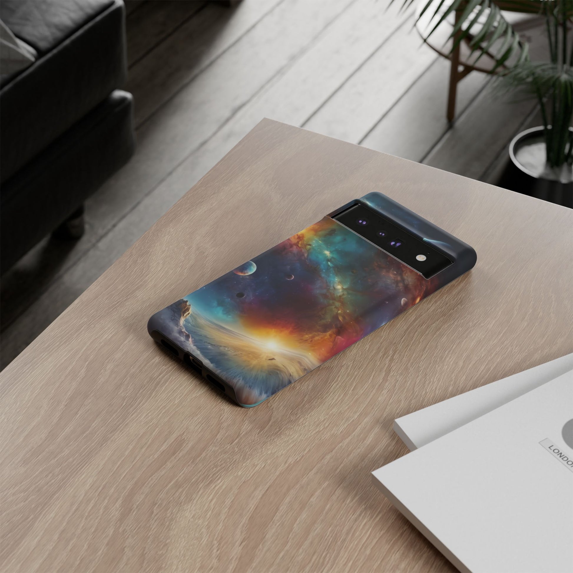 Cosmic Voyage Phone Case for Google Pixel 8 Pro, Pixel 8, Pixel 7, Pixel 6 Pro, Pixel 6, Pixel 5 5G - Designed by Thalia