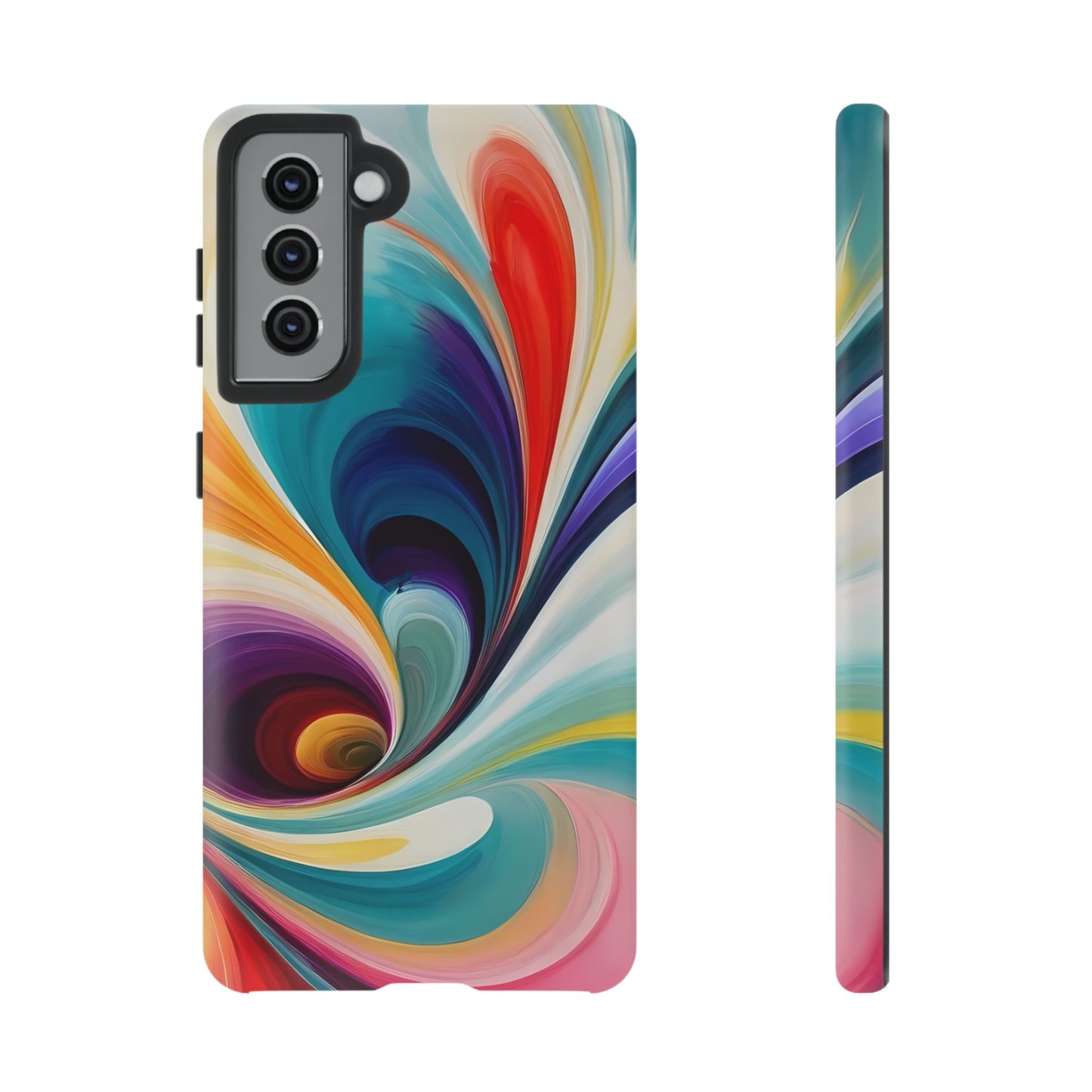 Abstract Elegance Phone Case for iPhone 8–16 Pro Max, Pixel 5–8 Pro, Galaxy S10–S24 Ultra - Designed by Thalia