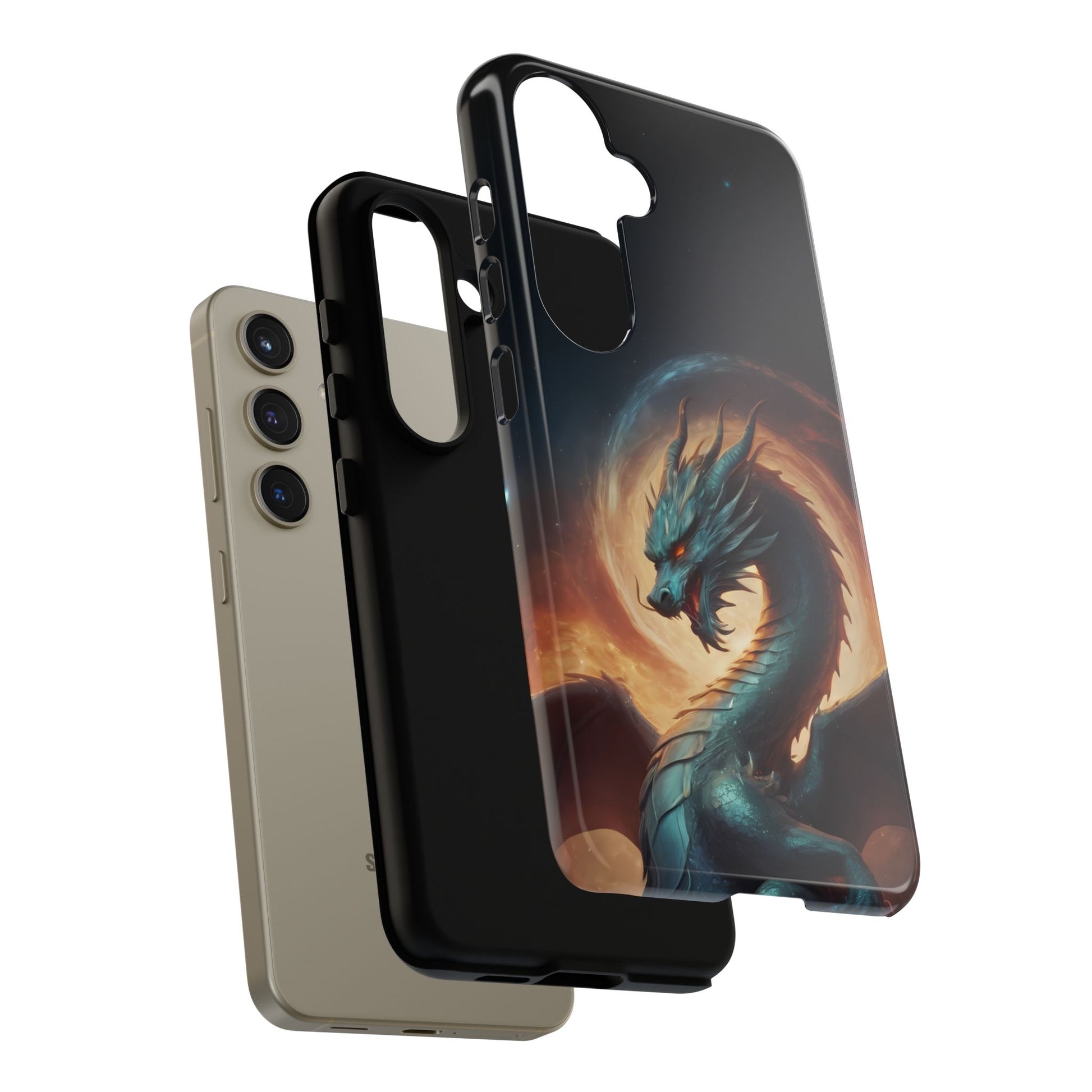 Chinese Zodiac Dragon Phone Case for iPhone 8–16 Pro Max, Pixel 5–8 Pro, Galaxy S10–S24 Ultra - Designed by Thalia