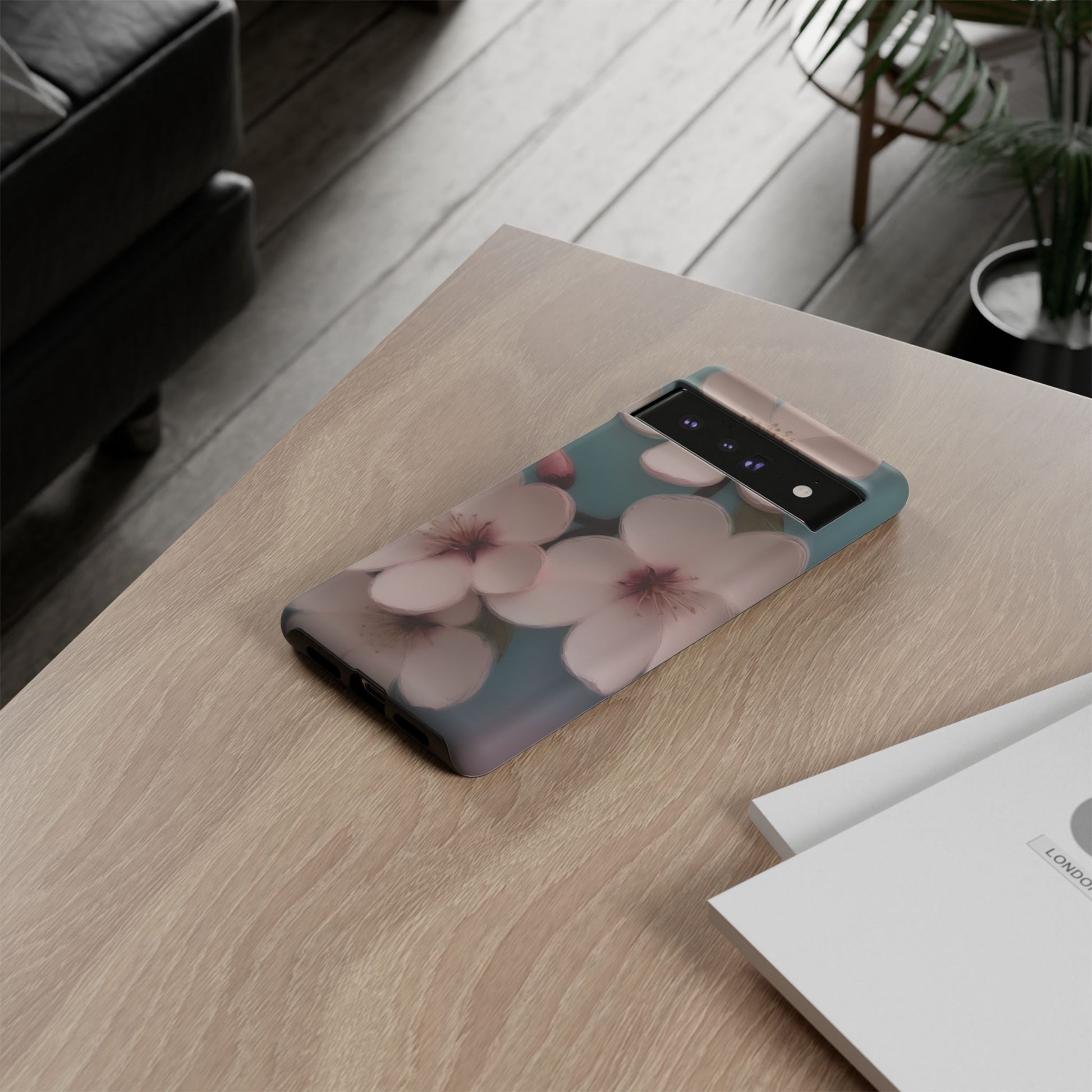 Cherry Blossom Custom Phone Case for Google Pixel 8 Pro, Pixel 8, Pixel 7, Pixel 6 Pro, Pixel 6, Pixel 5 5G - Designed by Thalia