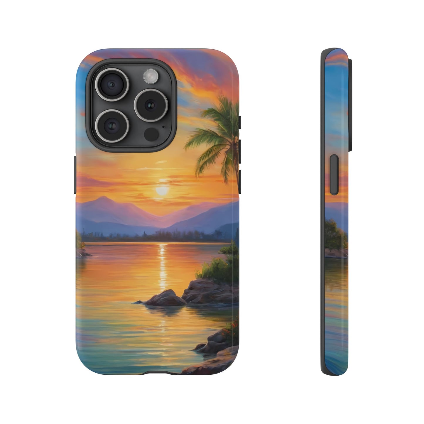 Sunset Serenade Phone Case for iPhone 8–16 Pro Max, Pixel 5–8 Pro, Galaxy S10–S24 Ultra - Designed by Thalia