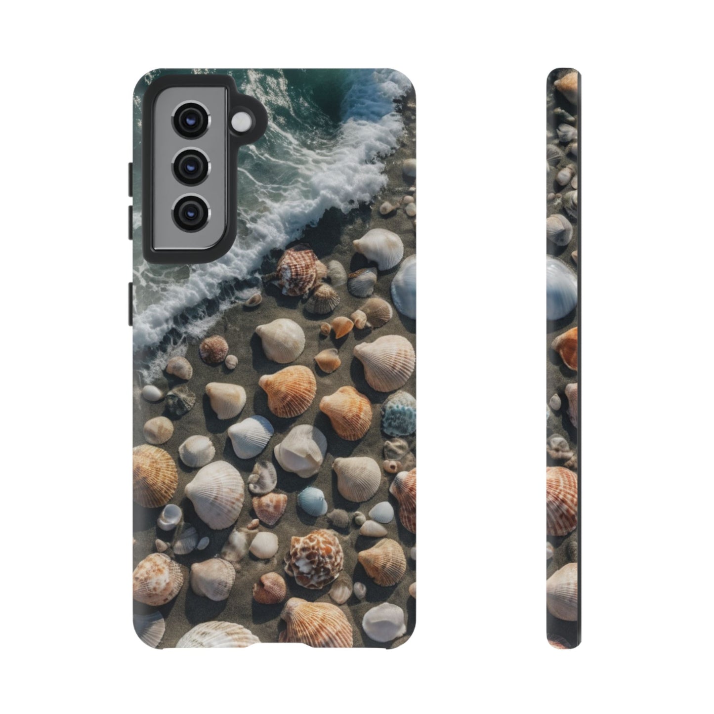 She Sells Sea Shells Phone Case for iPhone 8–16 Pro Max, Pixel 5–8 Pro, Galaxy S10–S24 Ultra - Designed by Thalia