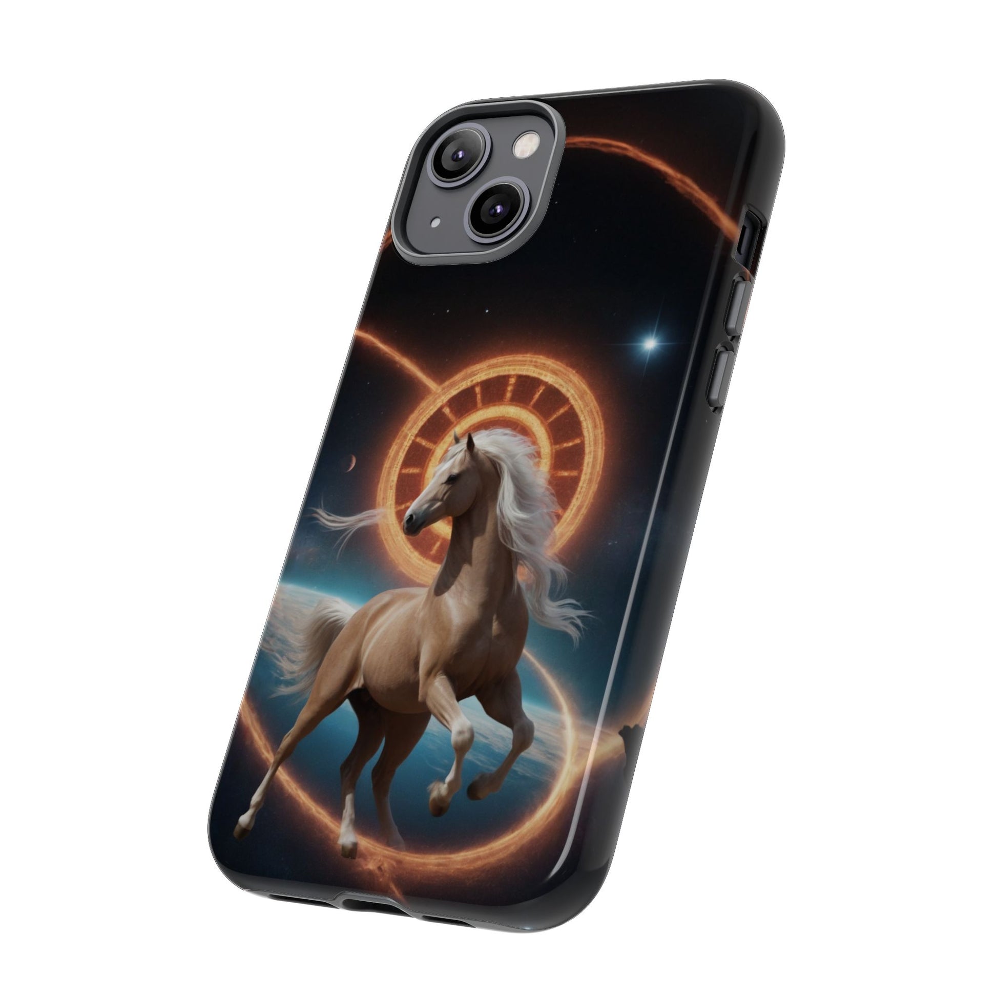 Chinese Zodiac Horse Custom Phone Case for iPhone 8–16 Pro Max, Pixel 5–8 Pro, Galaxy S10–S24 Ultra - Designed by Thalia