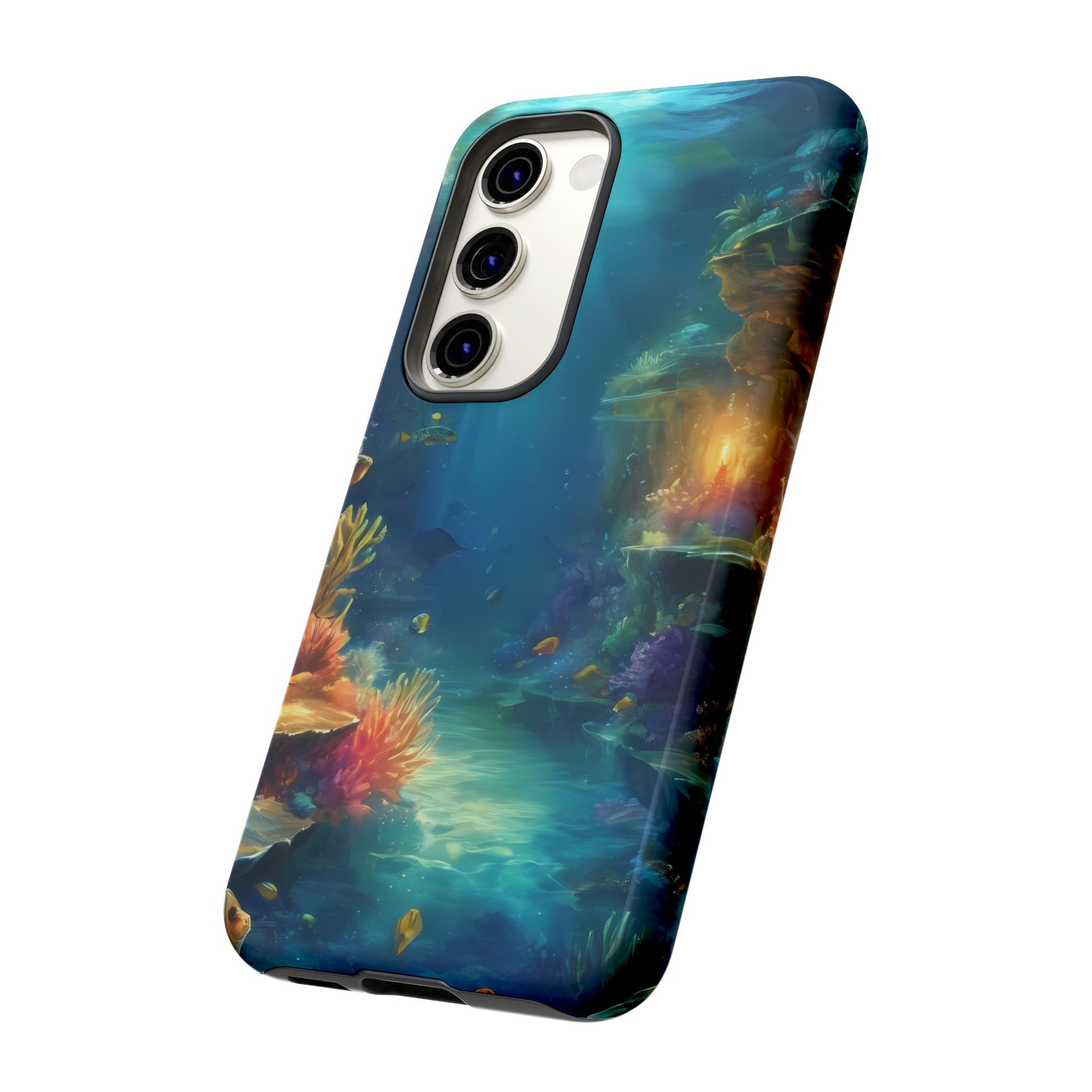 Oceanic Depths Custom Phone Case for Samsung Galaxy S10–S10 Plus, S20–S20 Ultra, S21, S22, S23, S24 Ultra - Designed by Thalia