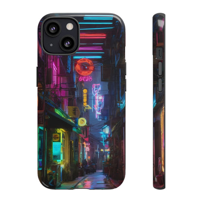 Electric Neon Phone Case for iPhone 8–16 Pro Max, iPhone 8 Plus–13 Mini, iPhone XS–XS Max, iPhone 11–14 Pro Max - Designed by Thalia