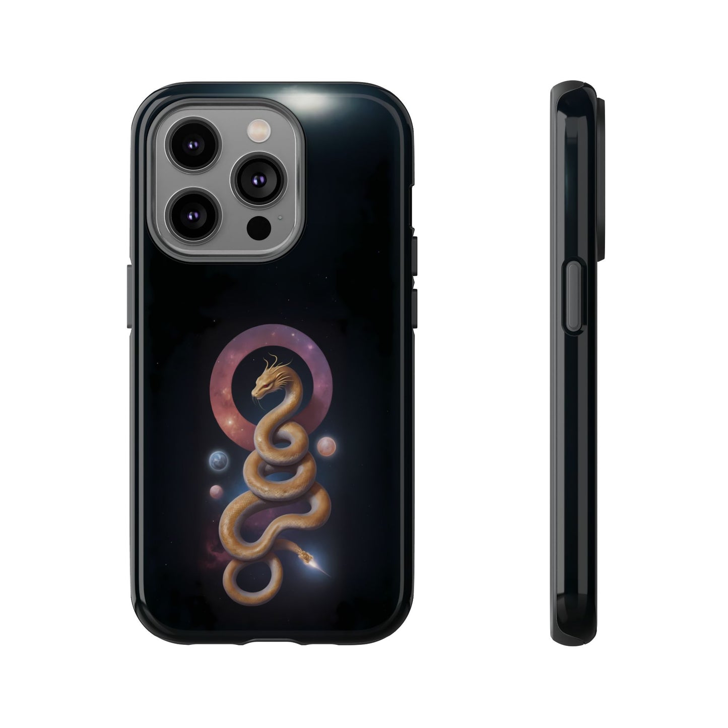 Chinese Zodiac Snake Custom Phone Case for iPhone 8–16 Pro Max, Pixel 5–8 Pro, Galaxy S10–S24 Ultra - Designed by Thalia