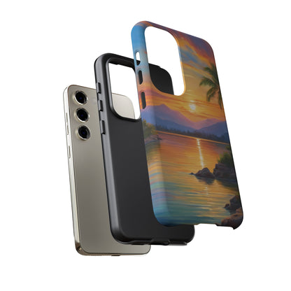 Sunset Serenade Custom Phone Case for Samsung Galaxy S10–S10 Plus, S20–S20 Ultra, S21, S22, S23, S24 Ultra - Designed by Thalia