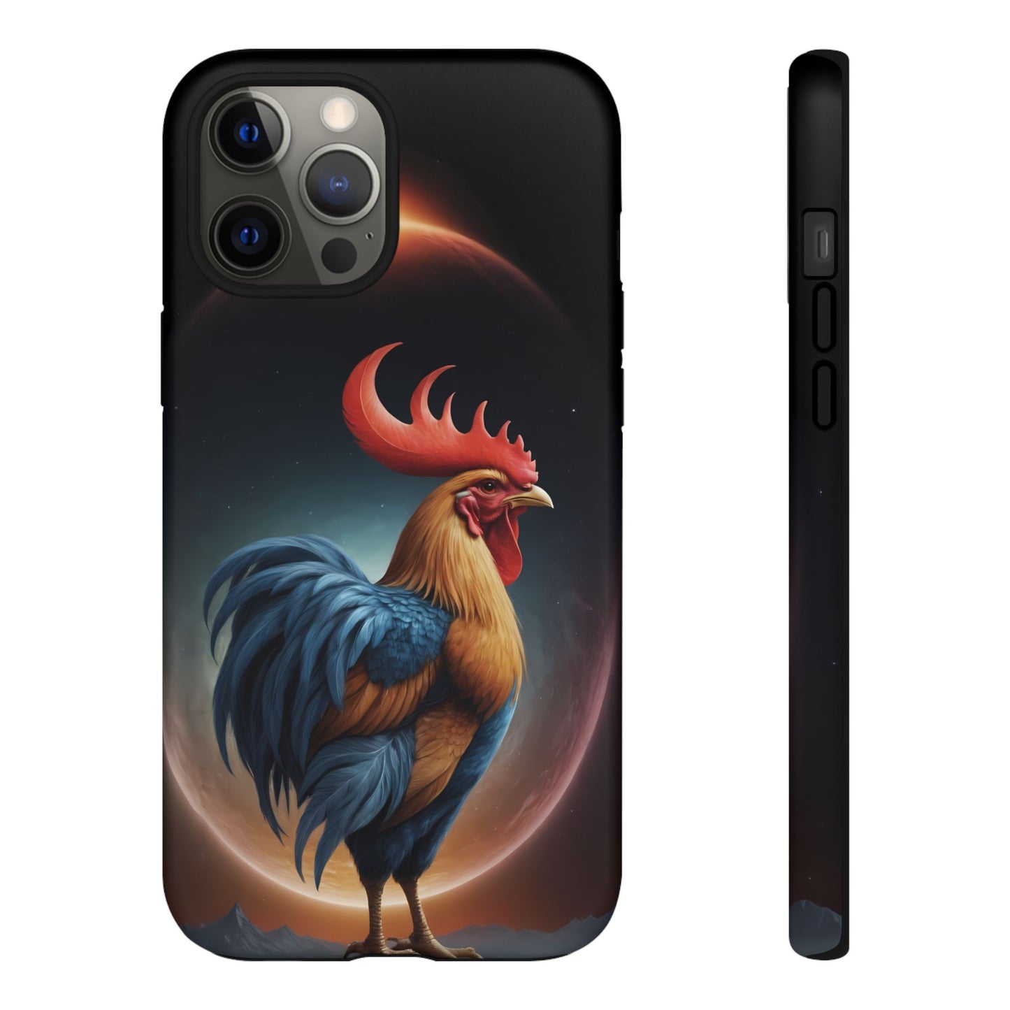 Chinese Zodiac Rooster Custom Phone Case for iPhone 8–16 Pro Max, Pixel 5–8 Pro, Galaxy S10–S24 Ultra - Designed by Thalia