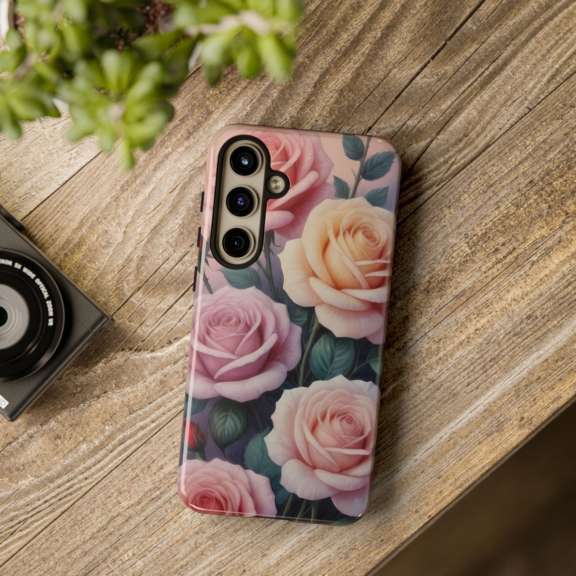 Roses Custom Phone Case for Samsung Galaxy S10–S10 Plus, S20–S20 Ultra, S21, S22, S23, S24 Ultra - Designed by Thalia