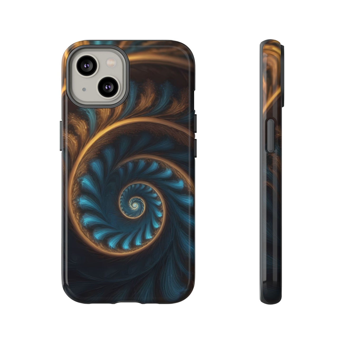 3D Fractal Custom Phone Case for iPhone 8–16 Pro Max, iPhone 8 Plus–13 Mini, XS, XR, X, 11–14 Pro Max - Designed by Thalia