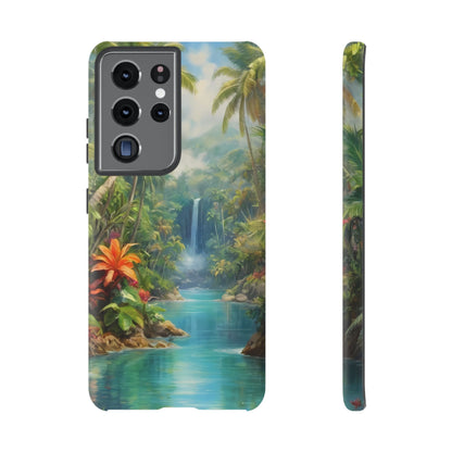 Tropical Paradise Phone Case for iPhone 8–16 Pro Max, Pixel 5–8 Pro, Galaxy S10–S24 Ultra - Designed by Thalia