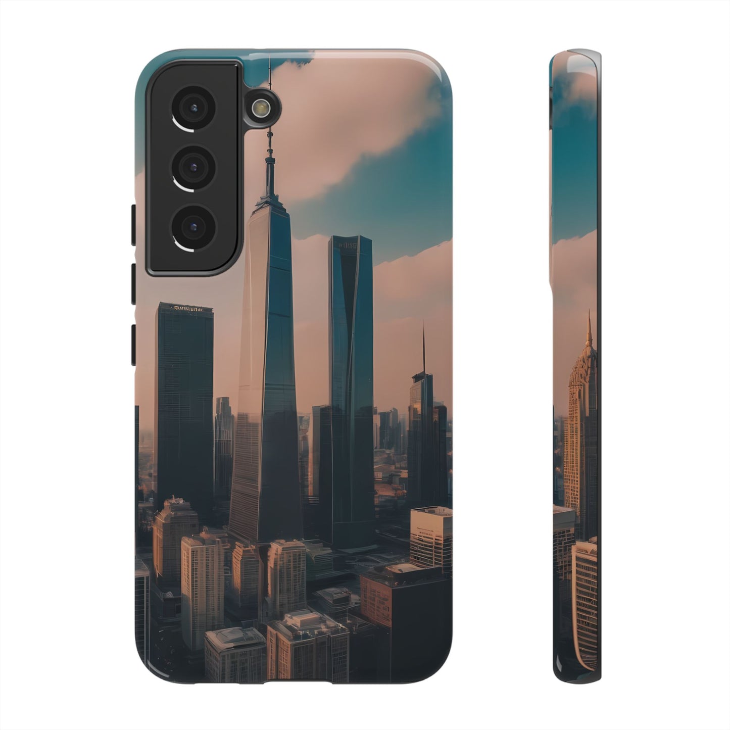 City Skylines Custom Phone Case for Samsung Galaxy S10–S10 Plus, S20–S20 Ultra, S21, S22, S23, S24 Ultra - Designed by Thalia