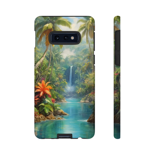 Tropical Paradise Custom Phone Case for Samsung Galaxy S10–S10 Plus, S20–S20 Ultra, S21, S22, S23, S24 Ultra - Designed by Thalia