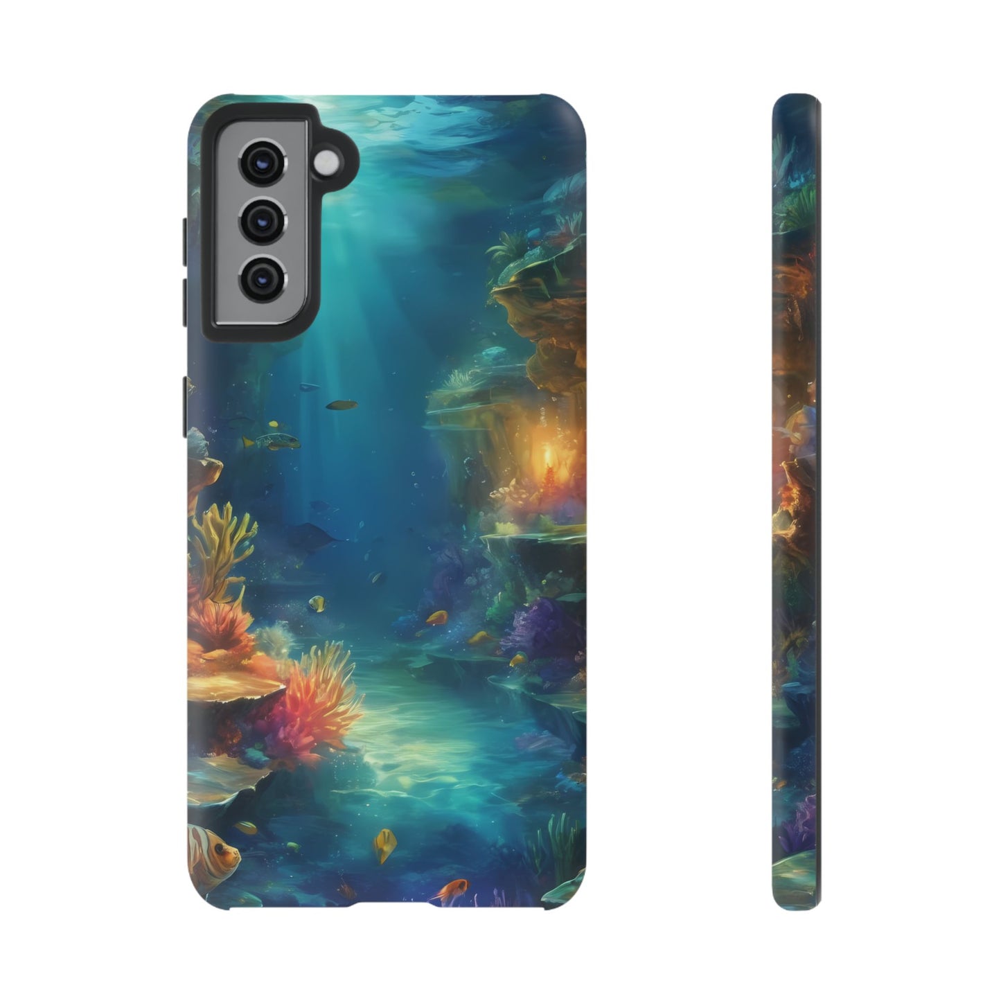 Oceanic Depths Custom Phone Case for Samsung Galaxy S10–S10 Plus, S20–S20 Ultra, S21, S22, S23, S24 Ultra - Designed by Thalia