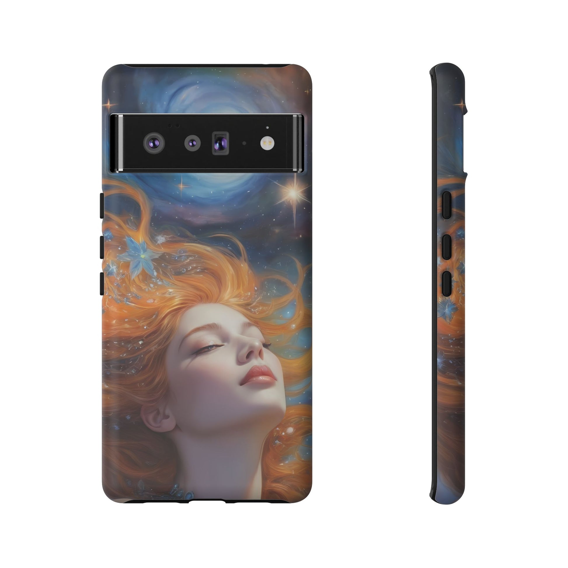 Celestial Dreams Custom Phone Case for Google Pixel 8 Pro, Pixel 8, Pixel 7, Pixel 6 Pro, Pixel 6, Pixel 5 5G - Designed by Thalia