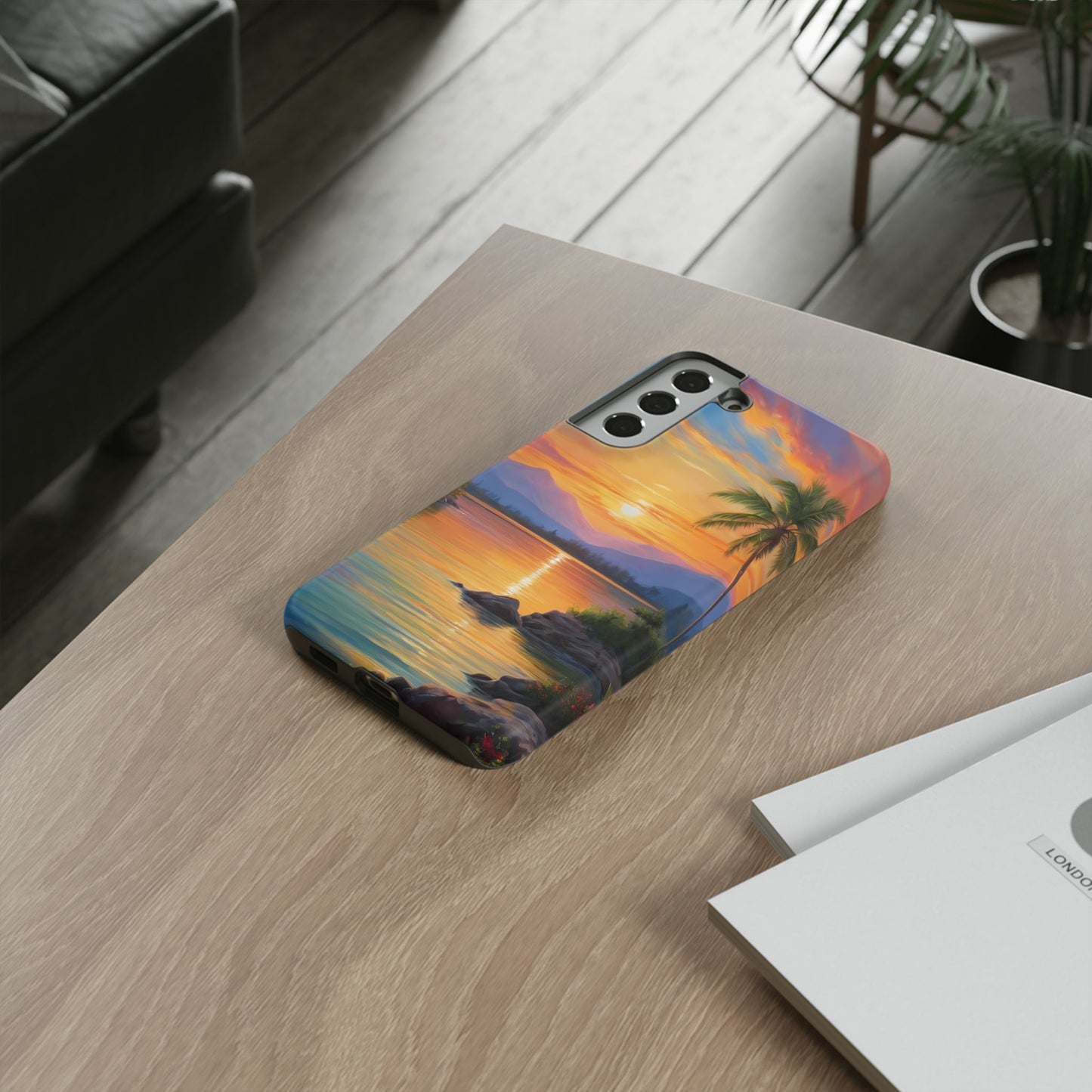 Sunset Serenade Custom Phone Case for Samsung Galaxy S10–S10 Plus, S20–S20 Ultra, S21, S22, S23, S24 Ultra - Designed by Thalia