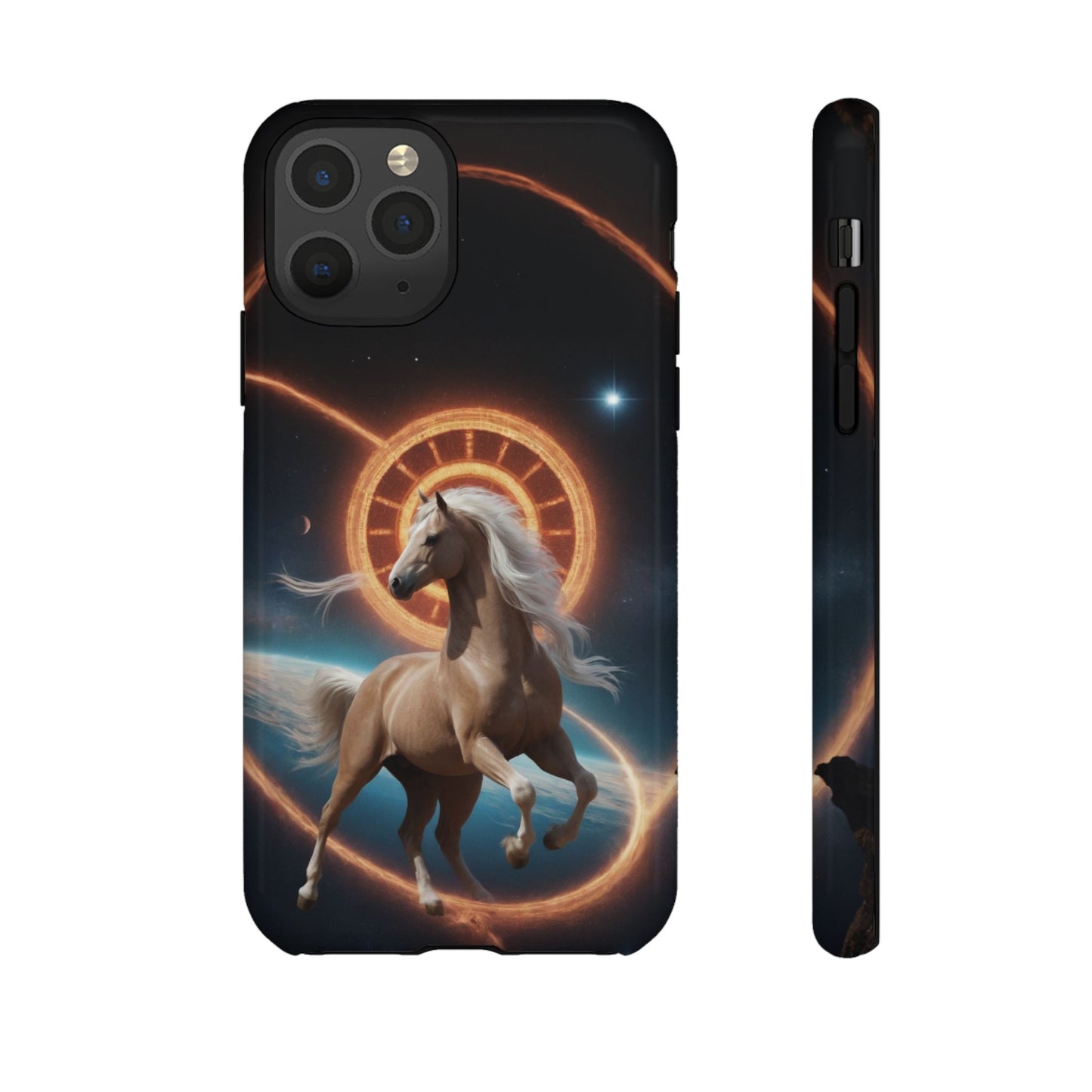 Chinese Zodiac Horse Custom Phone Case for iPhone 8–16 Pro Max, Pixel 5–8 Pro, Galaxy S10–S24 Ultra - Designed by Thalia