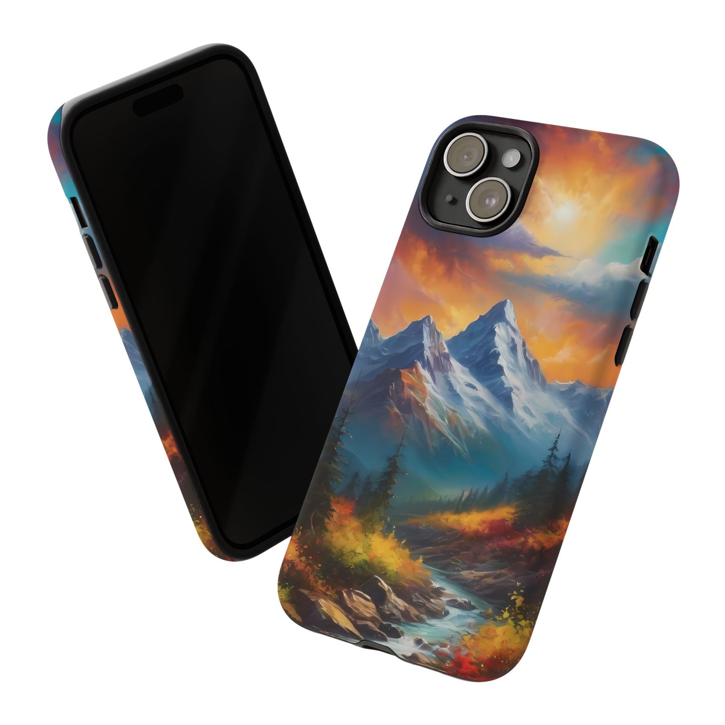 Mystic Mountains Phone Case for iPhone 8–16 Pro Max, Pixel 5–8 Pro, Galaxy S10–S24 Ultra - Designed by Thalia