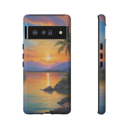 Sunset Serenade Phone Case for iPhone 8–16 Pro Max, Pixel 5–8 Pro, Galaxy S10–S24 Ultra - Designed by Thalia