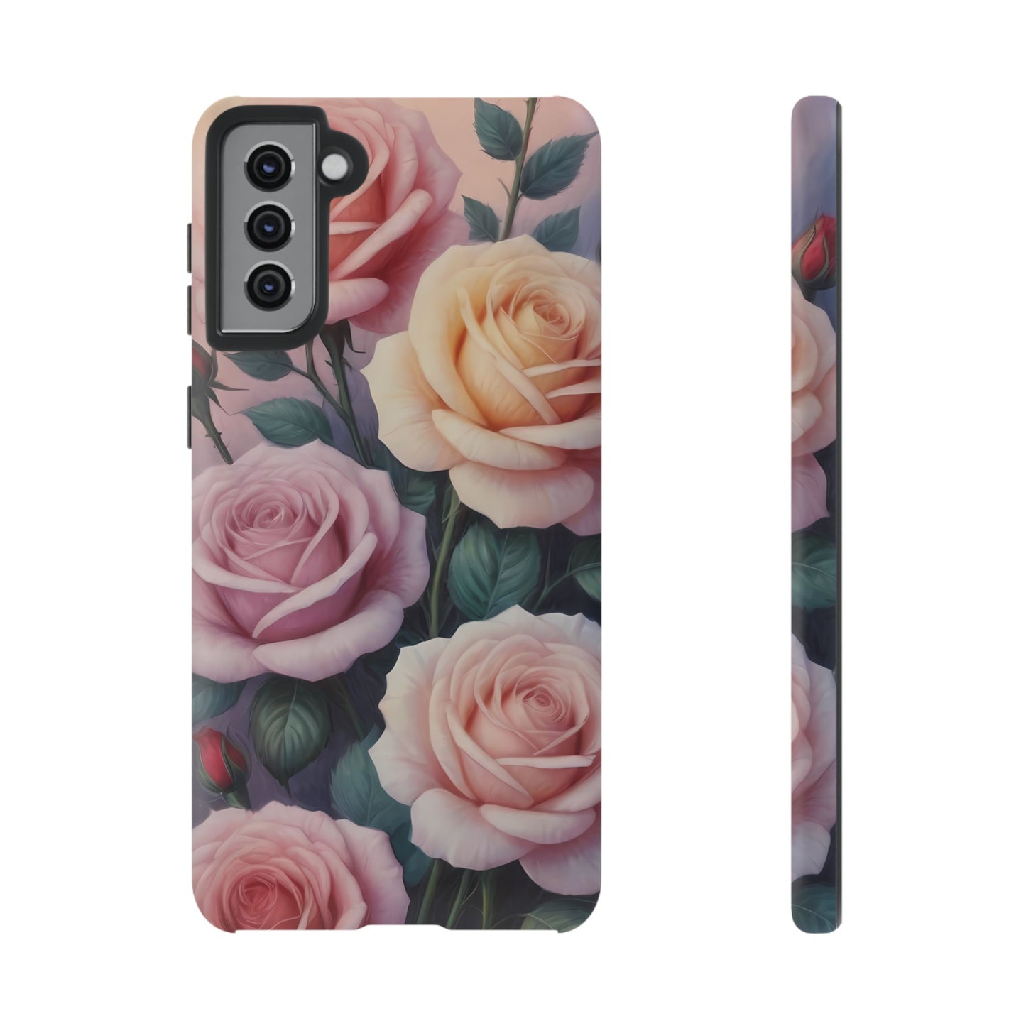 Bloom with Style - Roses Phone Case for iPhone 8–16 Pro Max, Pixel 5–8 Pro, Galaxy S10–S24 Ultra - Designed by Thalia