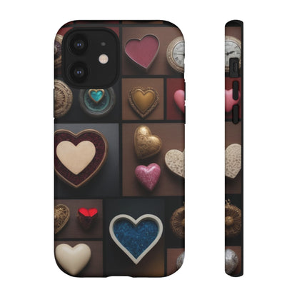 Love Button Phone Case for iPhone 8–16 Pro Max, Pixel 5–8 Pro, Galaxy S10–S24 Ultra - Designed by Thalia