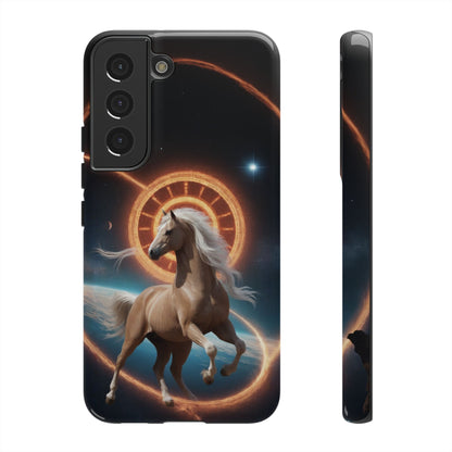 Chinese Zodiac Horse Custom Phone Case for iPhone 8–16 Pro Max, Pixel 5–8 Pro, Galaxy S10–S24 Ultra - Designed by Thalia