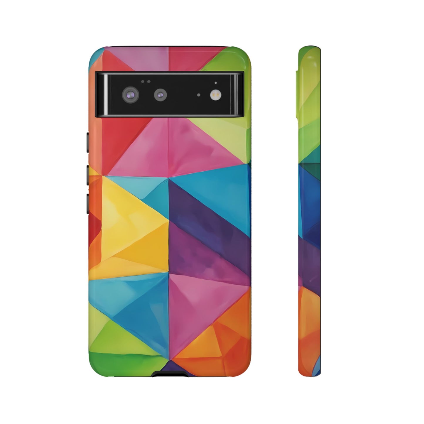 Geometric Play Phone Case for iPhone 8–16 Pro Max, Pixel 5–8 Pro, Galaxy S10–S24 Ultra - Designed by Thalia