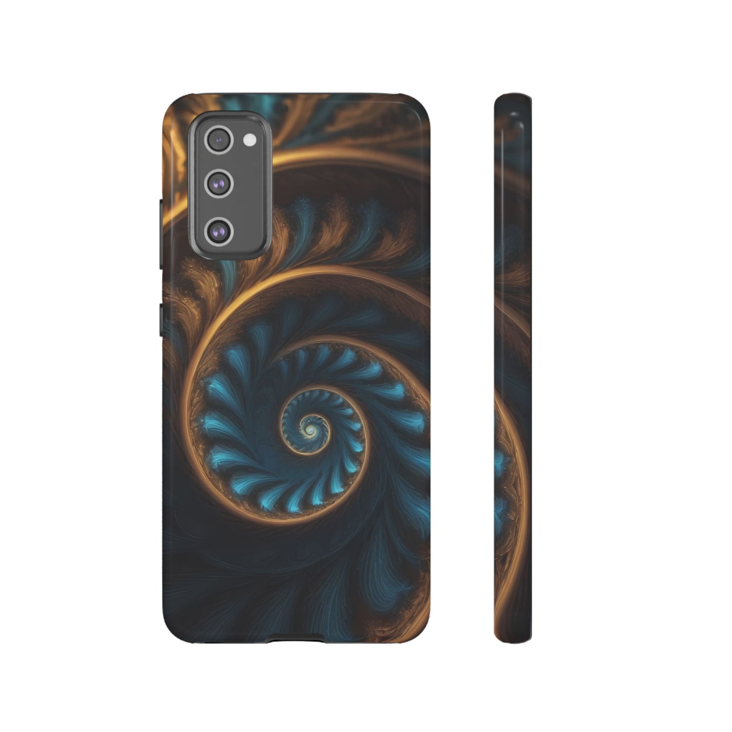 3D Fractal Custom Phone Case for Samsung Galaxy S10–S24 Ultra - Designed by Thalia