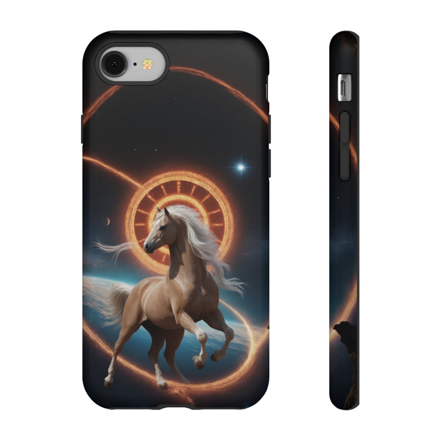 Chinese Zodiac Horse Custom Phone Case for iPhone 8–16 Pro Max, Pixel 5–8 Pro, Galaxy S10–S24 Ultra - Designed by Thalia