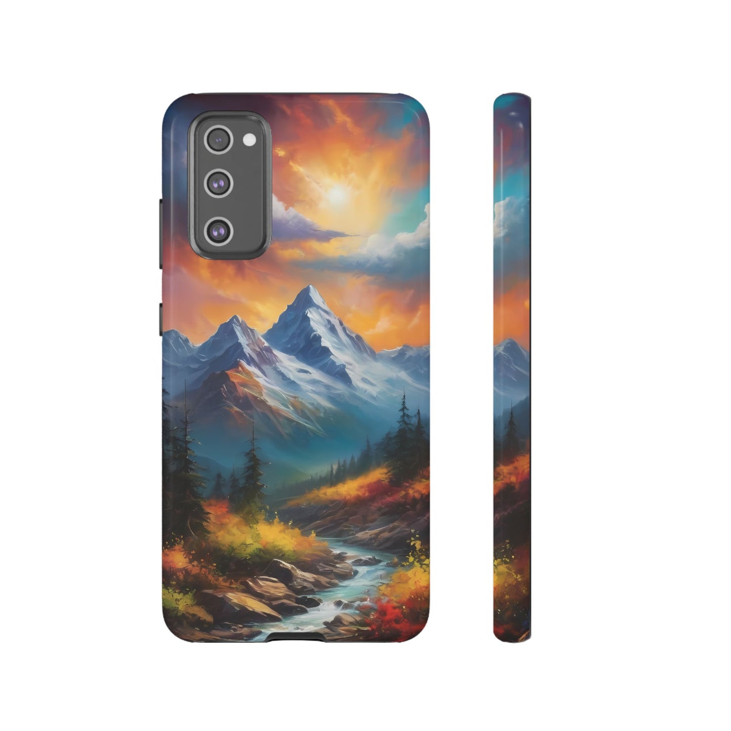 Mystic Mountains Custom Phone Case for Samsung Galaxy S10–S10 Plus, S20–S20 Ultra, S21, S22, S23, S24 Ultra - Designed by Thalia