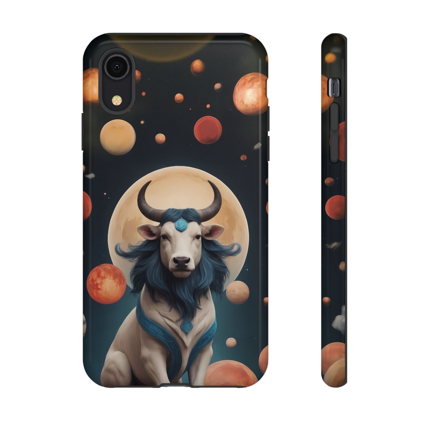 Chinese Zodiac Ox Phone Case for iPhone 8–16 Pro Max, iPhone 8 Plus–13 Mini, iPhone XS–XS Max, iPhone 11–14 Pro Max - Designed by Thalia