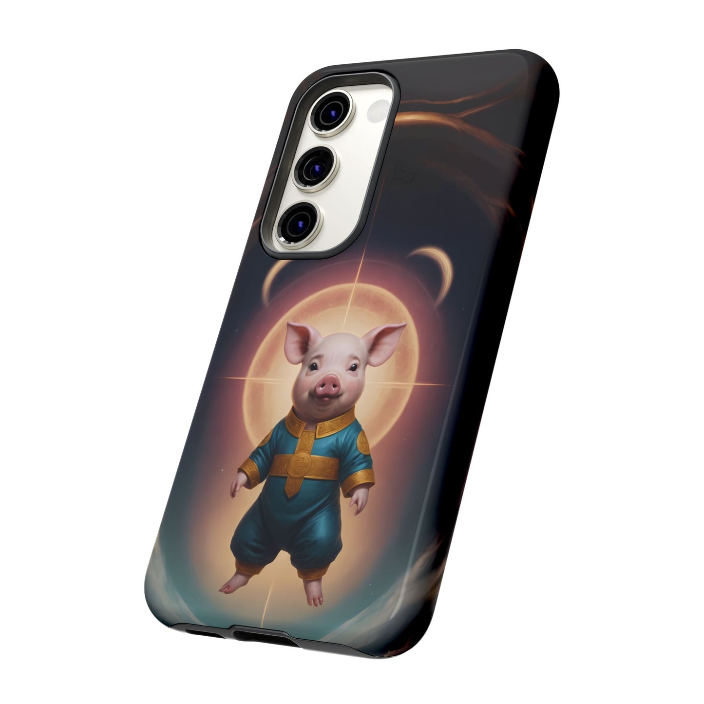 Chinese Zodiac Pig Custom Phone Case for iPhone 8–16 Pro Max, Pixel 5–8 Pro, Galaxy S10–S24 Ultra - Designed by Thalia