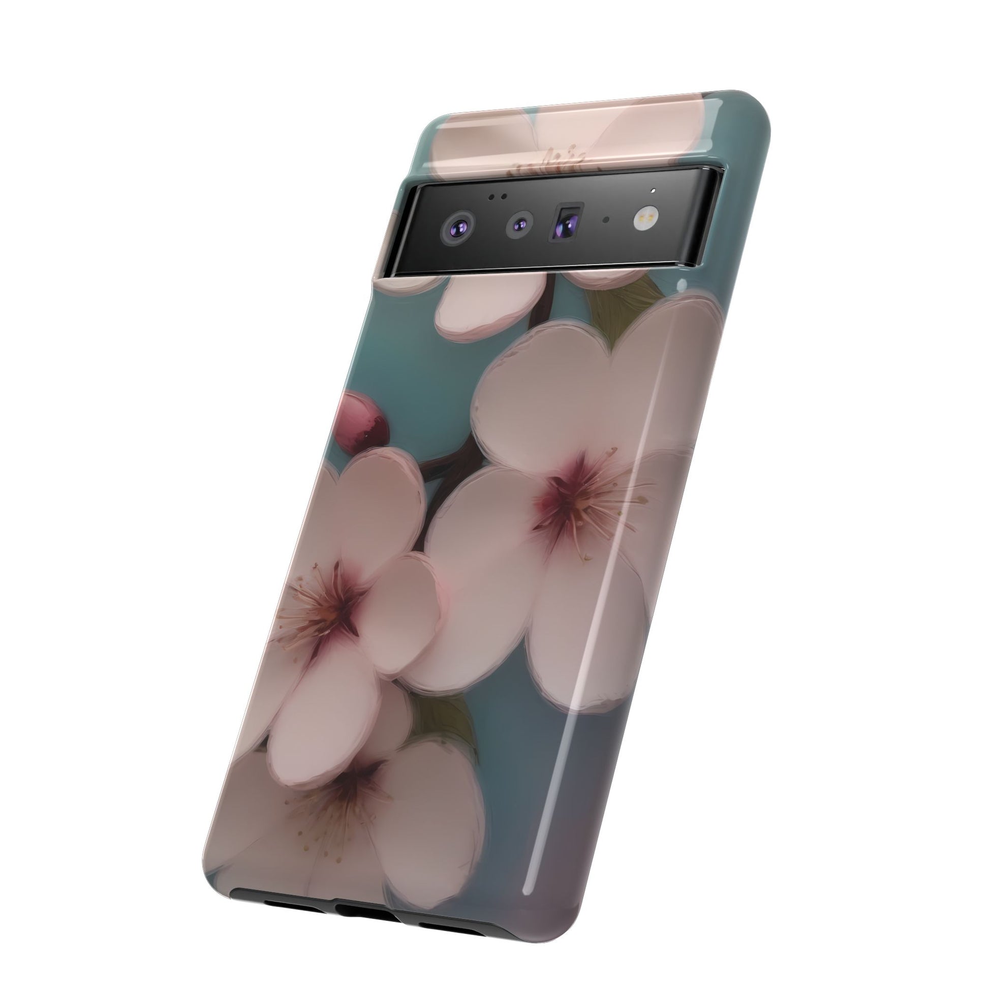 Cherry Blossom Custom Phone Case for Google Pixel 8 Pro, Pixel 8, Pixel 7, Pixel 6 Pro, Pixel 6, Pixel 5 5G - Designed by Thalia