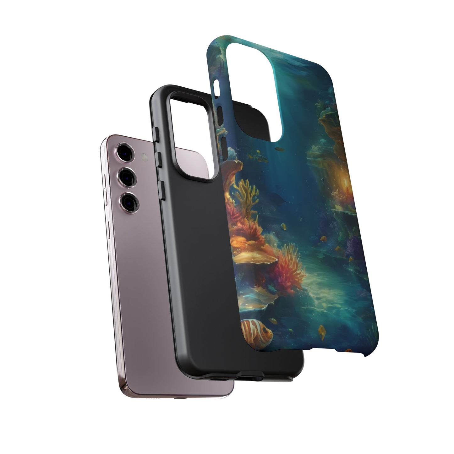 Oceanic Depths Custom Phone Case for Samsung Galaxy S10–S10 Plus, S20–S20 Ultra, S21, S22, S23, S24 Ultra - Designed by Thalia