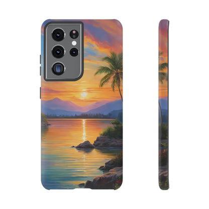 Sunset Serenade Custom Phone Case for Samsung Galaxy S10–S10 Plus, S20–S20 Ultra, S21, S22, S23, S24 Ultra - Designed by Thalia