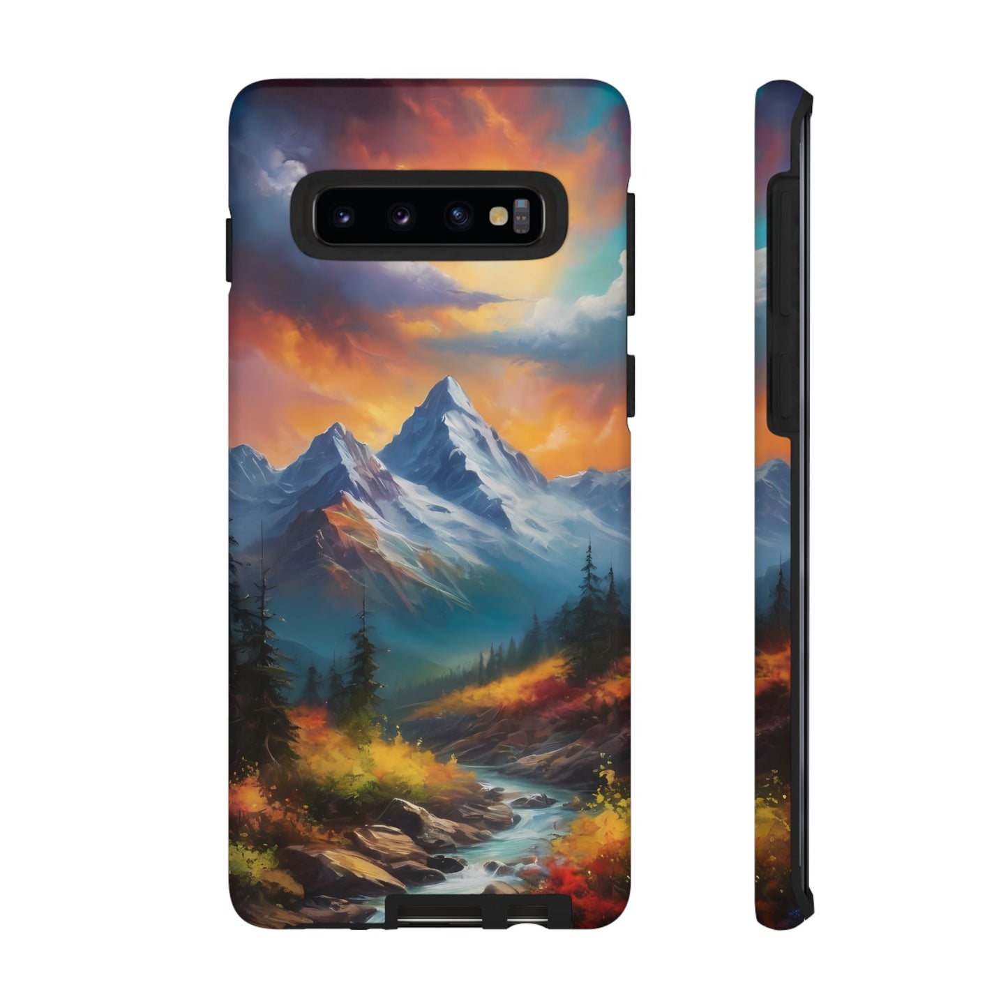 Mystic Mountains Custom Phone Case for Samsung Galaxy S10–S10 Plus, S20–S20 Ultra, S21, S22, S23, S24 Ultra - Designed by Thalia