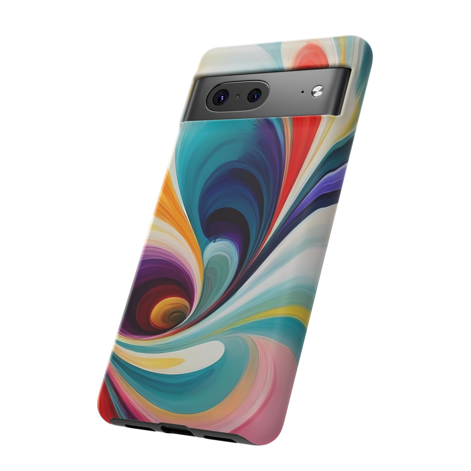 Abstract Elegance Phone Case for iPhone 8–16 Pro Max, Pixel 5–8 Pro, Galaxy S10–S24 Ultra - Designed by Thalia