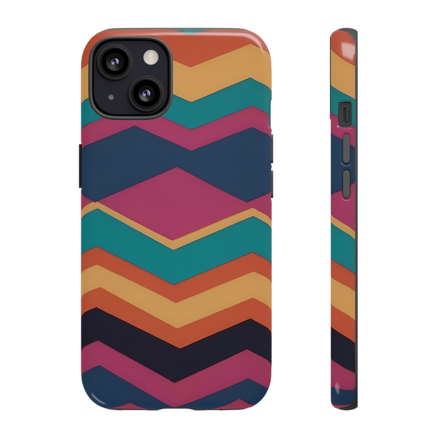 80s Retro Phone Case for iPhone 8–16 Pro Max, iPhone 8 Plus–13 Mini, iPhone XS–XS Max, iPhone 11–14 Pro Max - Designed by Thalia