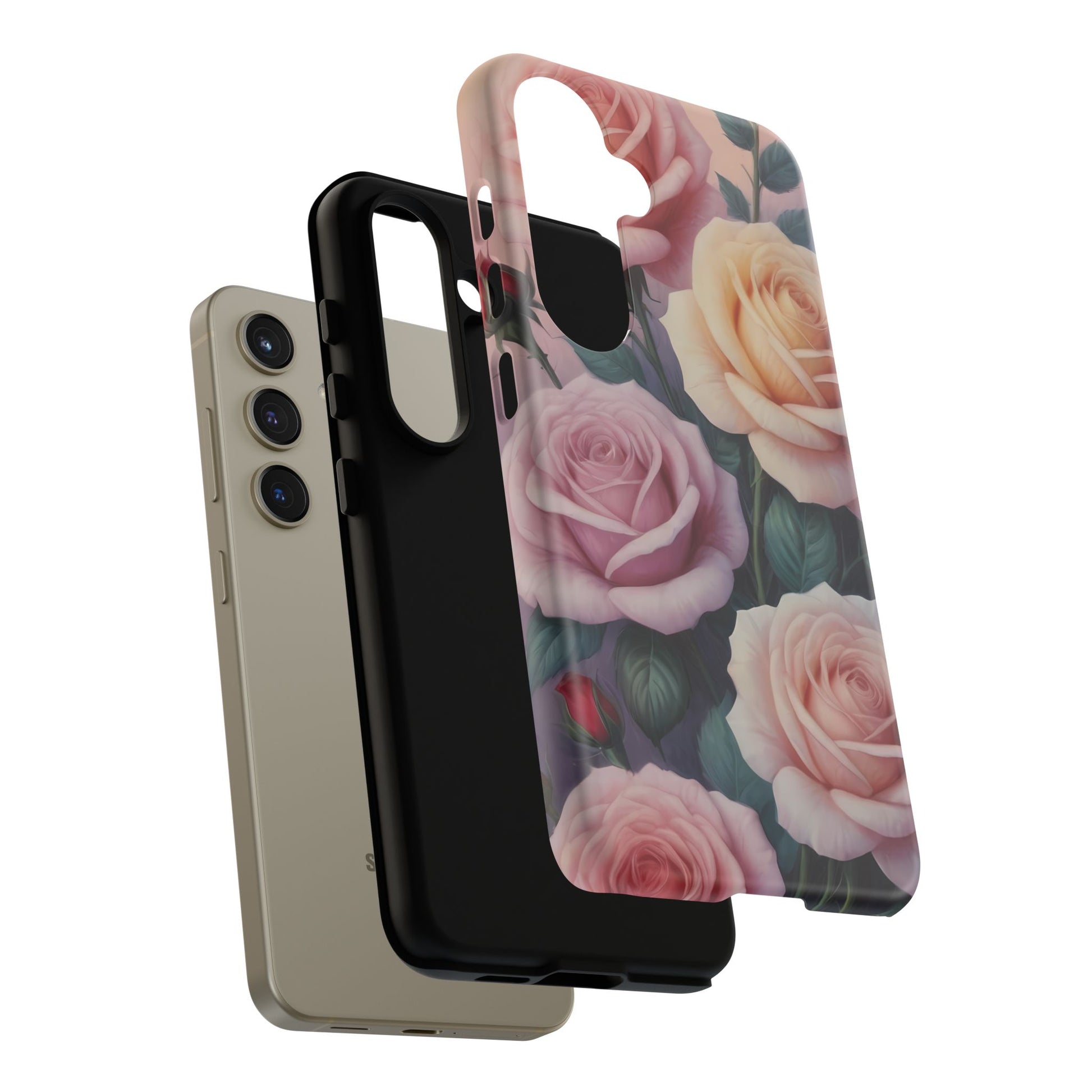 Roses Custom Phone Case for Samsung Galaxy S10–S10 Plus, S20–S20 Ultra, S21, S22, S23, S24 Ultra - Designed by Thalia