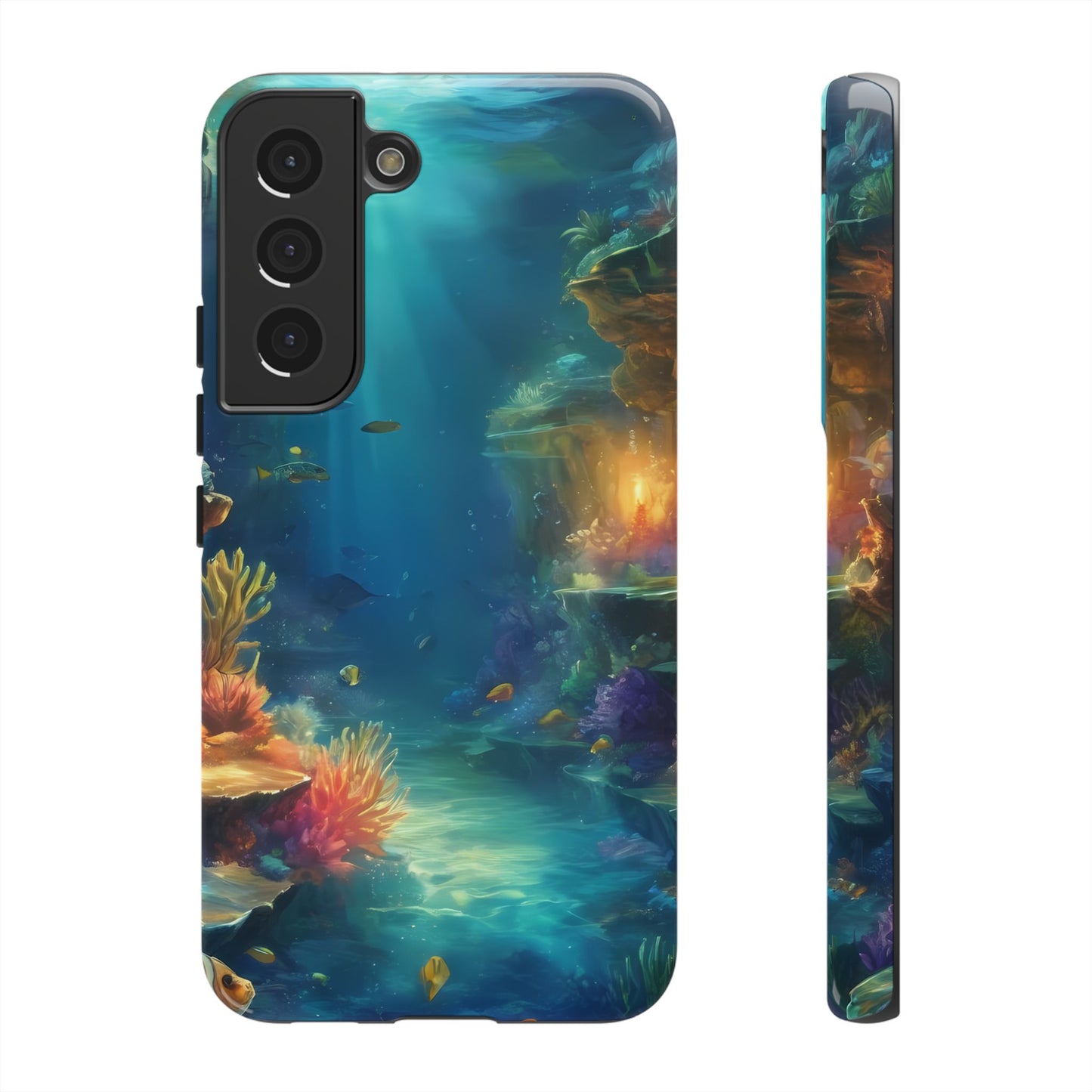 Oceanic Depths Custom Phone Case for Samsung Galaxy S10–S10 Plus, S20–S20 Ultra, S21, S22, S23, S24 Ultra - Designed by Thalia