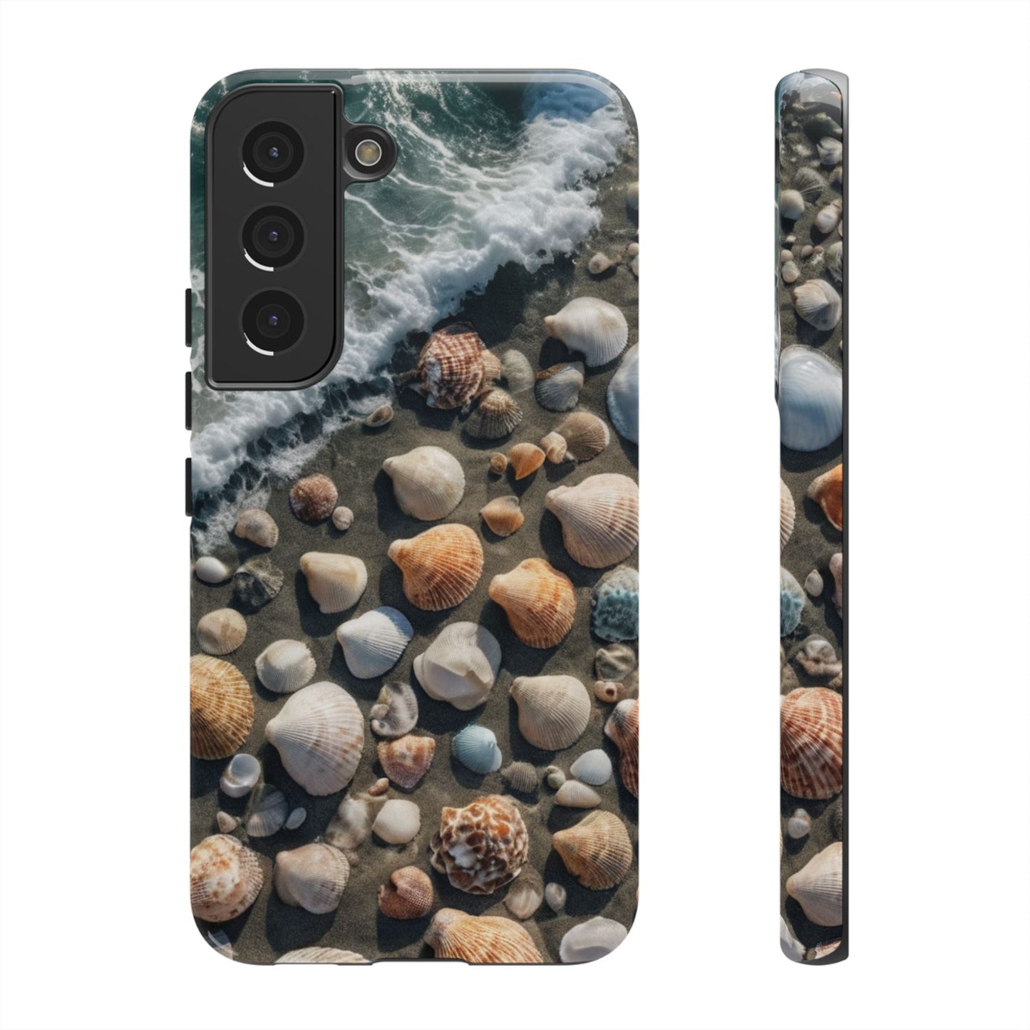 She Sells Sea Shells Phone Case for iPhone 8–16 Pro Max, Pixel 5–8 Pro, Galaxy S10–S24 Ultra - Designed by Thalia