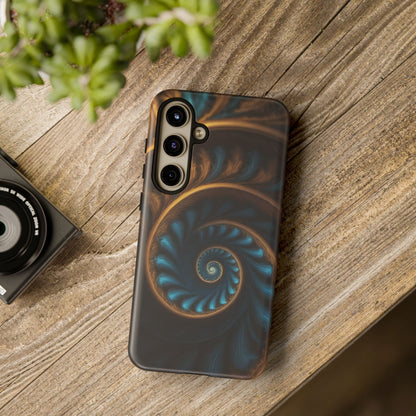 3D Fractal Phone Case for iPhone 8–16 Pro Max, Pixel 5–8 Pro, Galaxy S10–S24 Ultra - Designed by Thalia