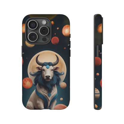 Chinese Zodiac Ox Phone Case for iPhone 8–16 Pro Max, iPhone 8 Plus–13 Mini, iPhone XS–XS Max, iPhone 11–14 Pro Max - Designed by Thalia