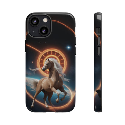 Chinese Zodiac Horse Custom Phone Case for iPhone 8–16 Pro Max, Pixel 5–8 Pro, Galaxy S10–S24 Ultra - Designed by Thalia