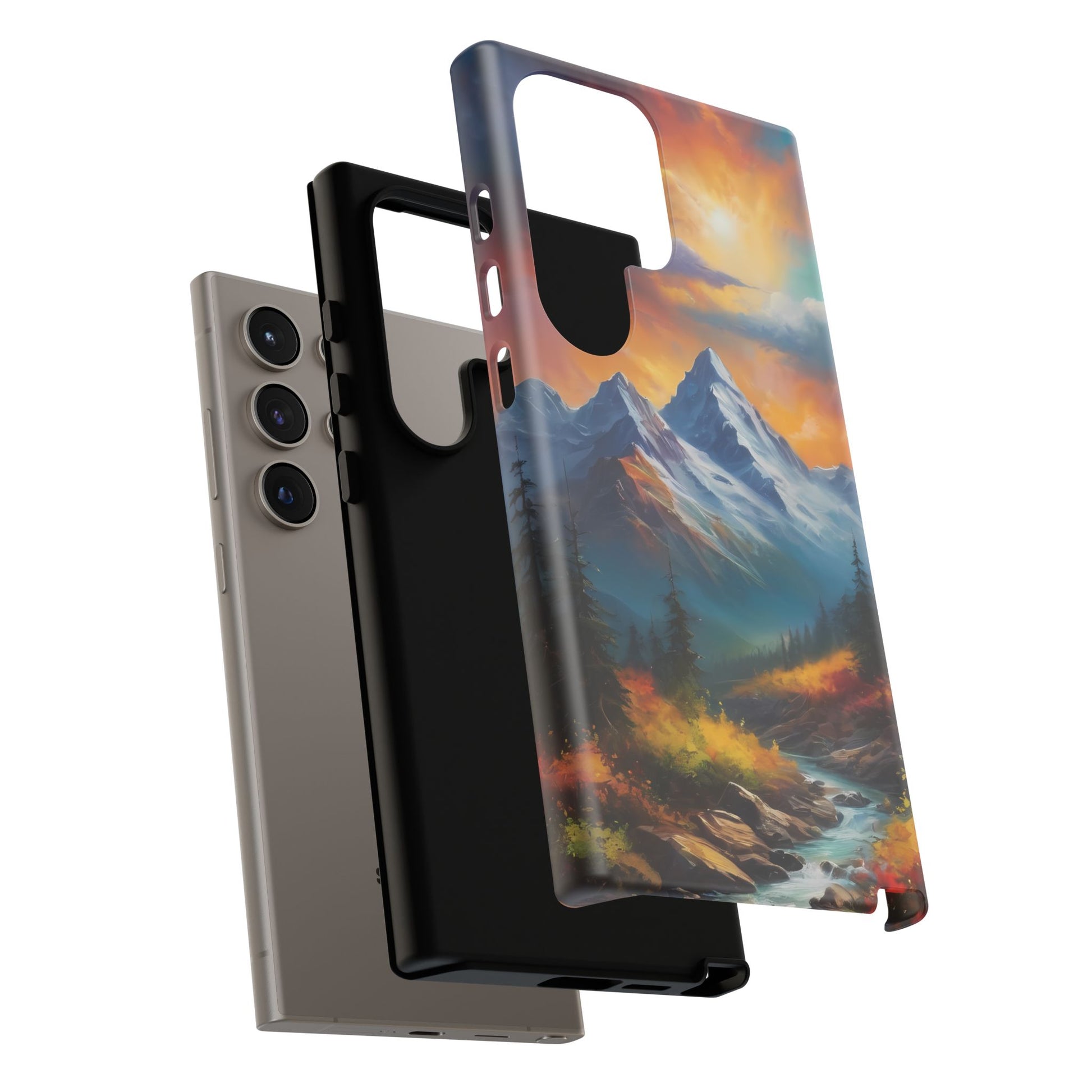 Mystic Mountains Phone Case for iPhone 8–16 Pro Max, Pixel 5–8 Pro, Galaxy S10–S24 Ultra - Designed by Thalia