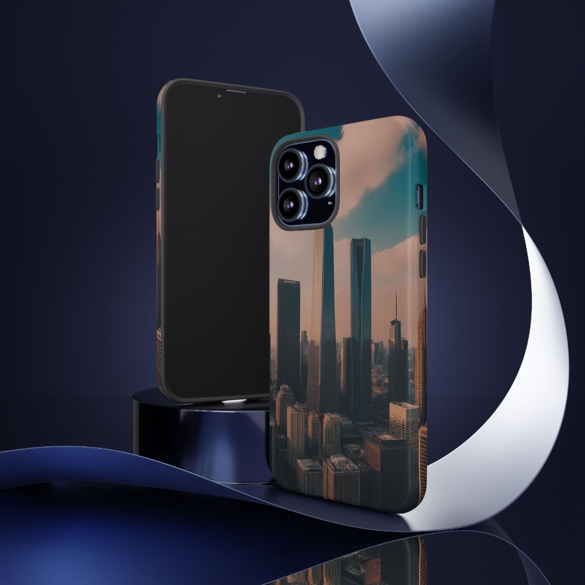 City Skylines Phone Case for iPhone 8–16 Pro Max, iPhone 8 Plus–13 Mini, iPhone XS–XS Max, iPhone 11–14 Pro Max - Designed by Thalia