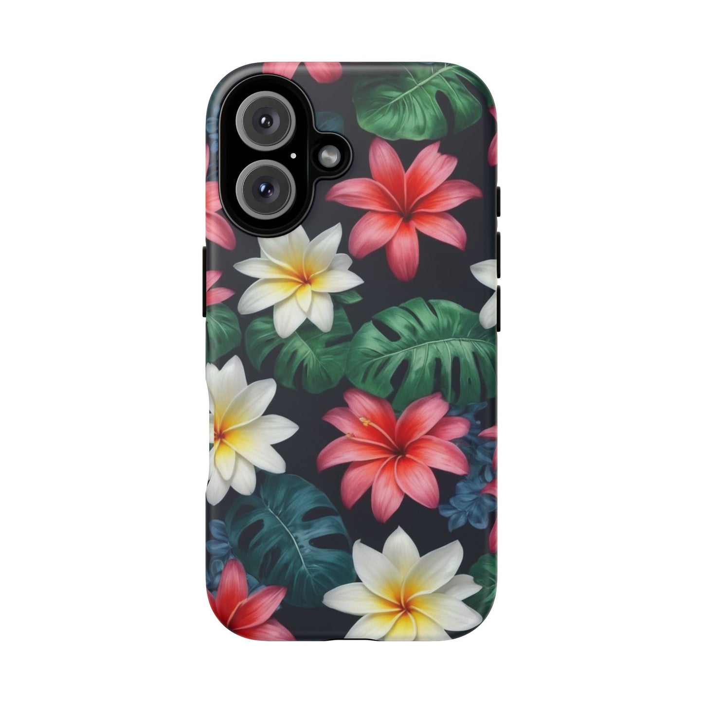 Hawaiian Flowers Phone Case for iPhone 8–16 Pro Max, iPhone 8 Plus–13 Mini, iPhone XS–XS Max, iPhone 11–14 Pro Max - Designed by Thalia