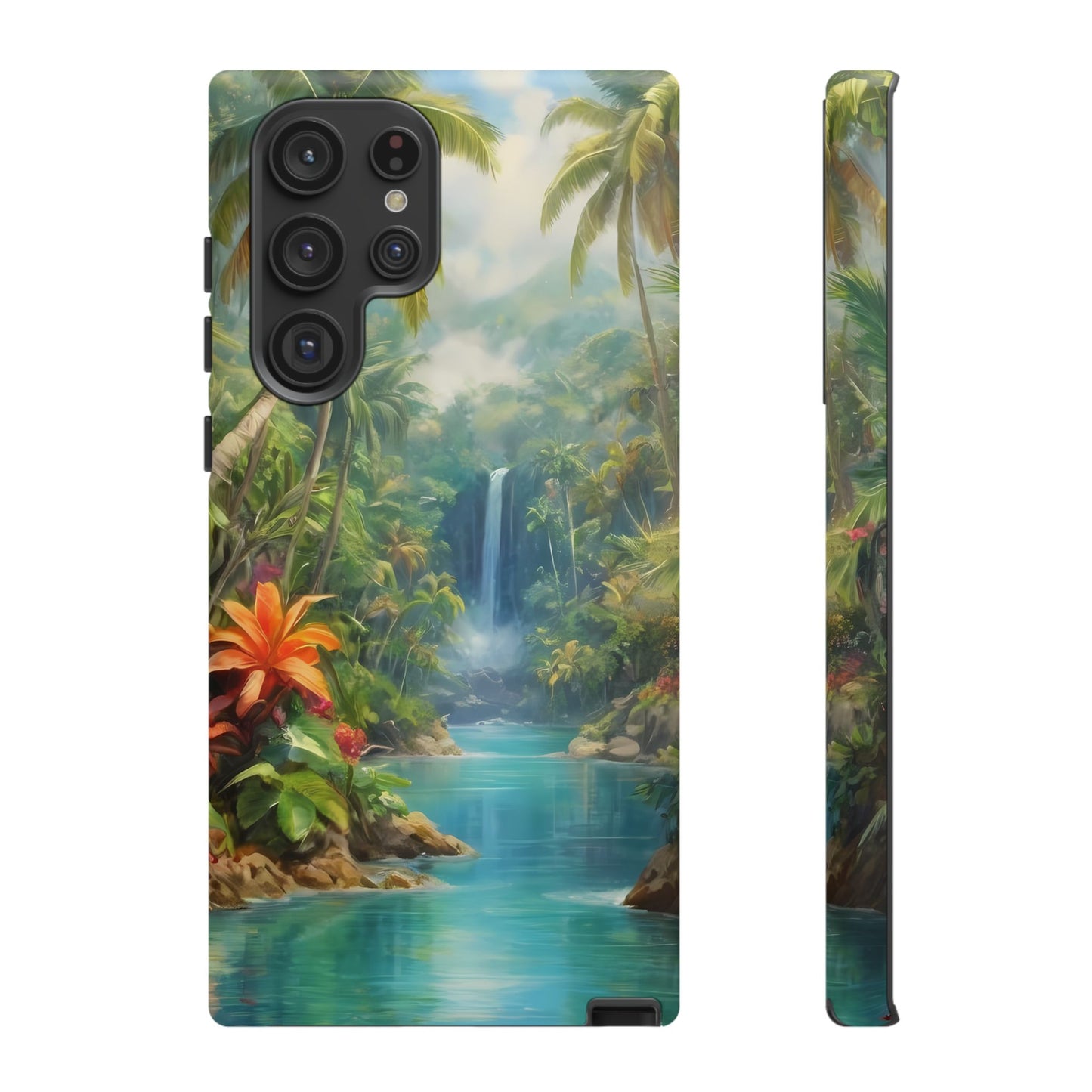 Tropical Paradise Phone Case for iPhone 8–16 Pro Max, Pixel 5–8 Pro, Galaxy S10–S24 Ultra - Designed by Thalia